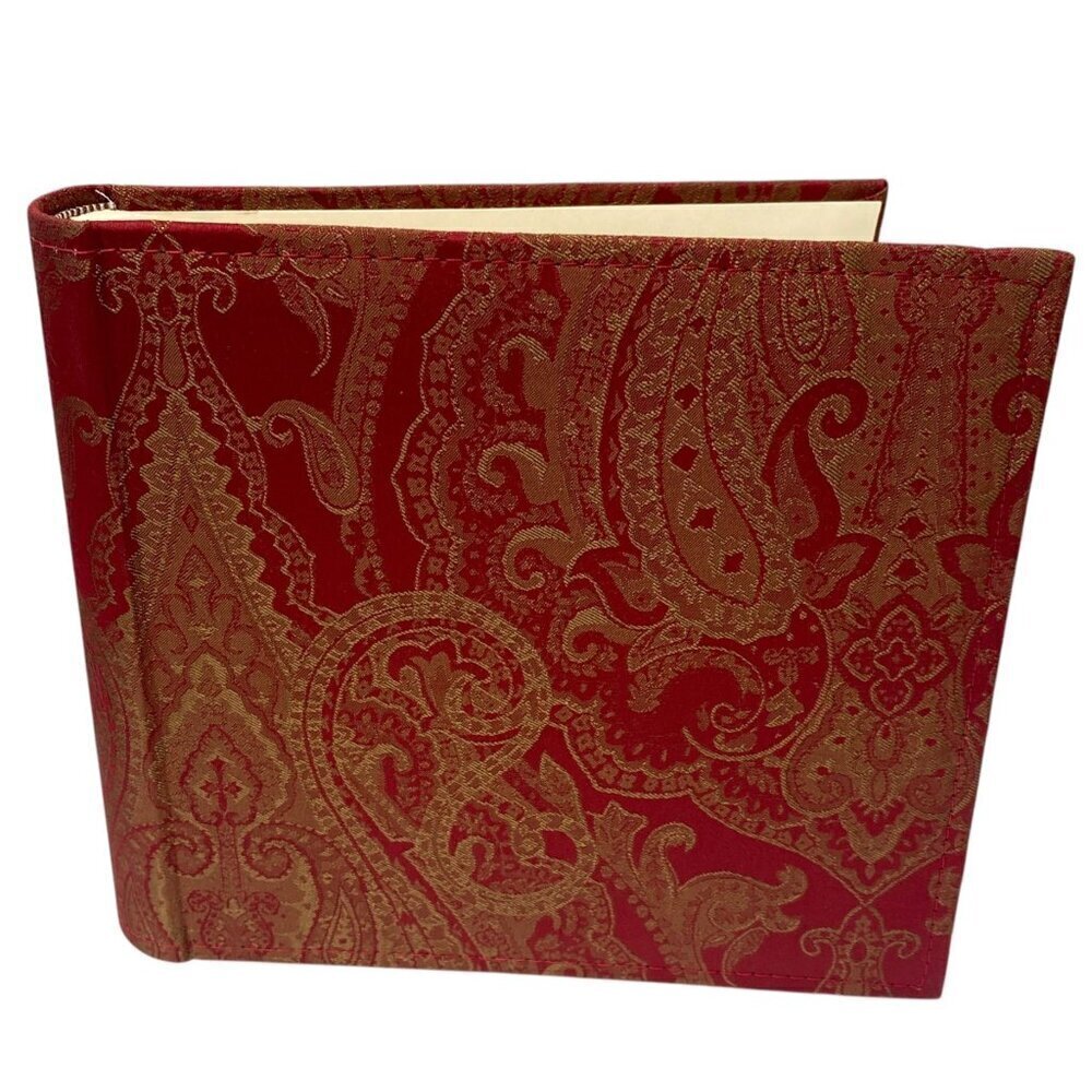 Luxury Photo Album Red Damask Fabric Holds 200 Photos 2 Up by Hom